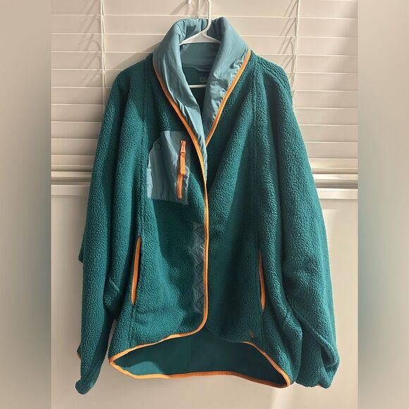 FP Movement Hit The Slopes Shawl Jacket XL Fleece Gym Winter slouchy streetwear - Picture 4 of 7